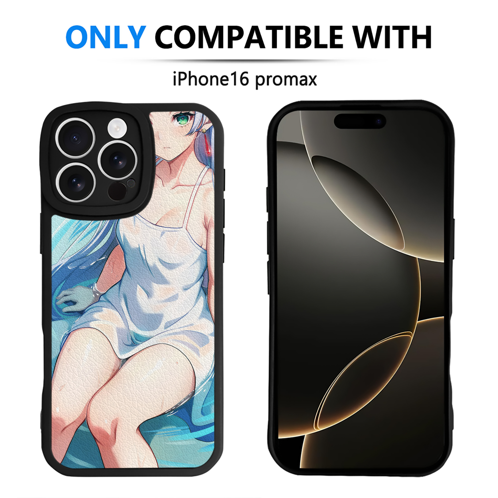（画像用） 葬送のフリーレン Frieren 【iPhone 16シリーズ対応】シリコンスマホケース（レザー調） 材質：シリコン
